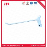 China Single Line Powder Coated White Pegboard Hook For Supermarket 300mm 350mm factory