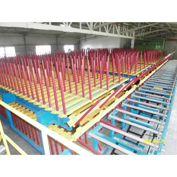Quality Cross cut Panel Cooling Rack System PU Sandwich Panel Line for sale
