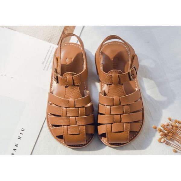 Quality Rubber Sole Buckle Strap Toddler Girl Gladiator Sandals for sale