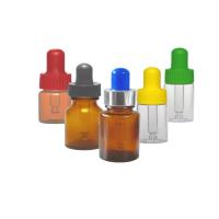 Quality Chemical / Cosmetic Glass Dropper Bottles , 20ml Glass Bottle With Eyedropper for sale
