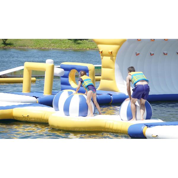 Quality Custom Floating Water Games / Giant Inflatable Sea Water Park With TUV for sale