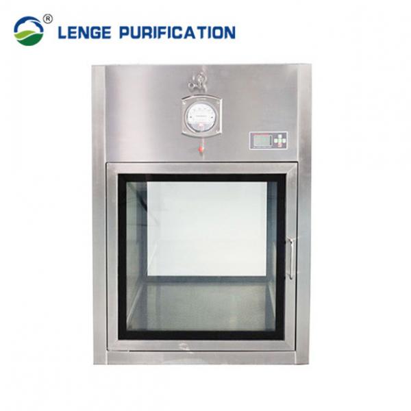 Quality SS 304 Cleanroom Pass Box Wall Mounted With Tempered Glass Window for sale