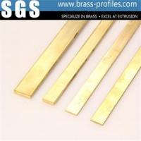China Copper Zinc Alloy Extrusions Brass Flat Bars With Customized Sizes factory