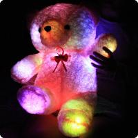 China Romantic plush toys/led teddy bear/light up animal toys factory