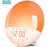 China Amazon Alex Google Assistant Home Sunrise Alarm Clock / Sun Lamp Alarm Clock for sale