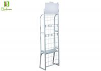 China Stores Metal Wire Display Racks / Floor Metal Display Stand For Hanging factory