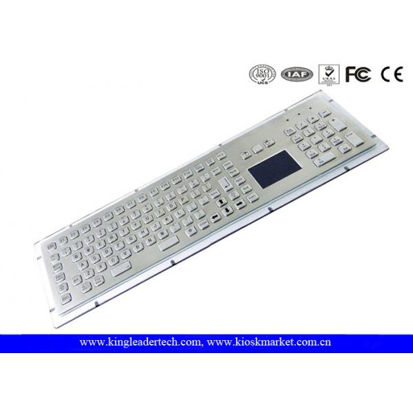 Quality Stainless Steel Industrial Keyboard With Touchpad High Vandal-Proof With USB Interface for sale