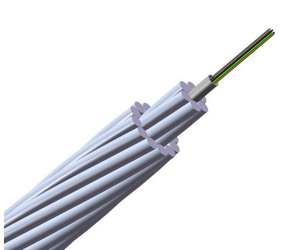 Quality 24 Core OPGW Fiber Optic Cable Outdoor Composite Overhead Ground Wire Power Line for sale