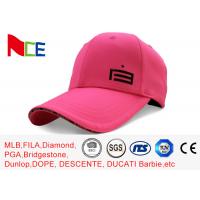 China Custom Made Simple Adjustable Golf Hats Pink Tall Relaxed Sports Style factory