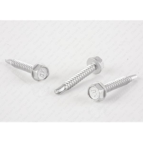 Quality Ss Stainless Steel Wafer Head Self Drilling Screws Hex Drive With Rubber Washer for sale