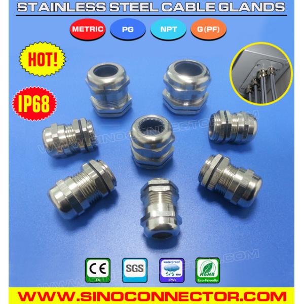 Quality IP68 Watertight Cable Gland BSP1/2" (Ø 10-14mm) Stainless Steel AISI 304, AISI for sale