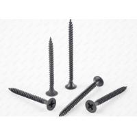 Quality Phillips Drive  Bugle Head Batten Screws Black Phosphated， double thread drywall screw for sale