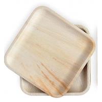Quality Anti Puncture 8 Inch Square Palm Leaf Disposable Plates For Party for sale