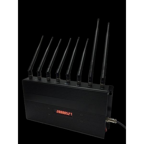 Quality Cell Phone Signal Remote Control Jammer EST-502C8 12W 8 Omni Directional for sale