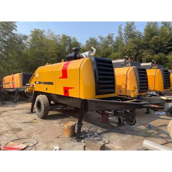 Quality Reconditioned Used Concrete Trailer Pump HBT6016C-5D 6860 Kg Weight for sale