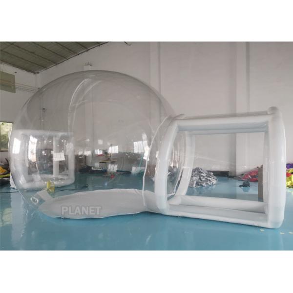 Quality 3m 5m Camping Inflatable Clear Bubble Tent With Airtight Tunnel for sale