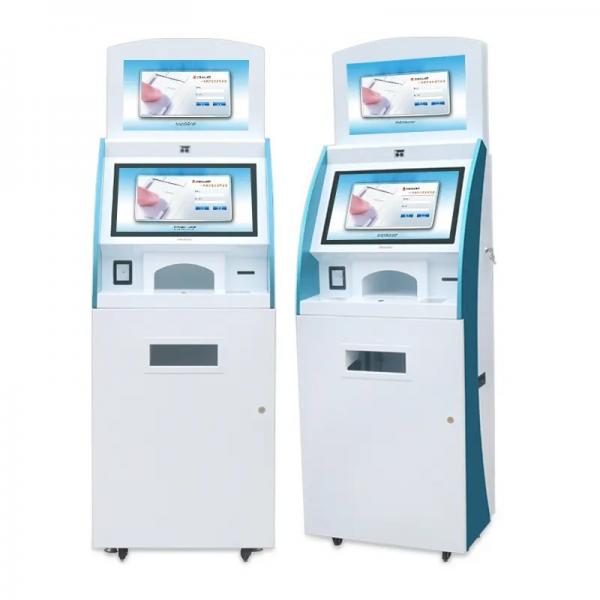 Quality Free Standing Touch Screen Payment Kiosk 22 Inch Capacitive Self Service Kiosk for sale