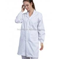 China High Quality Hospital Uniforms White Lab Coat  for women Medical gown Doctor and Nurse Scrub  60% Cotton 40% Polyester factory
