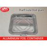 China Half Size Disposable Cooking Trays , 3400ml Volume Aluminum Pie Pans With Lids factory