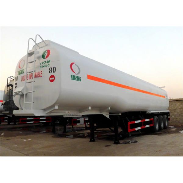 Quality 60M3 Oil Transport  Tanker Semi Trailer , Fuel Tank Trailer Heavy Duty 3 Axle 60000L for sale