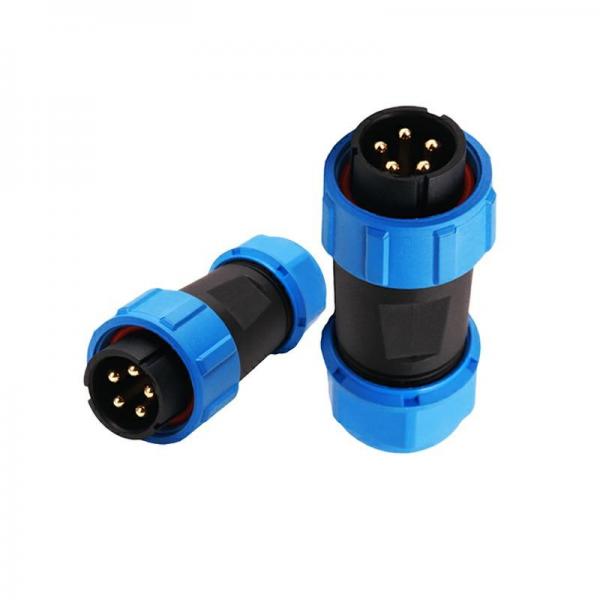 Quality SP21 5 Pin Waterproof Electrical Connectors Male Threaded Cable Connector for sale