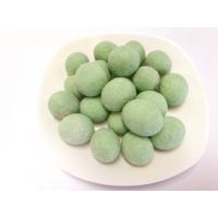 China Round Shape Wasabi Coated Peanut Snack Green Color Costed Crispy Peanuts factory