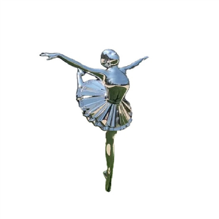 China Stainless Steel Ornaments Metal Sculpture Metal Ballerina Dancing Statue factory