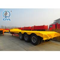 China SINO TRUK Utility 3 Axles Semi Trailer Trucks / Flat Low Bed Trailer factory