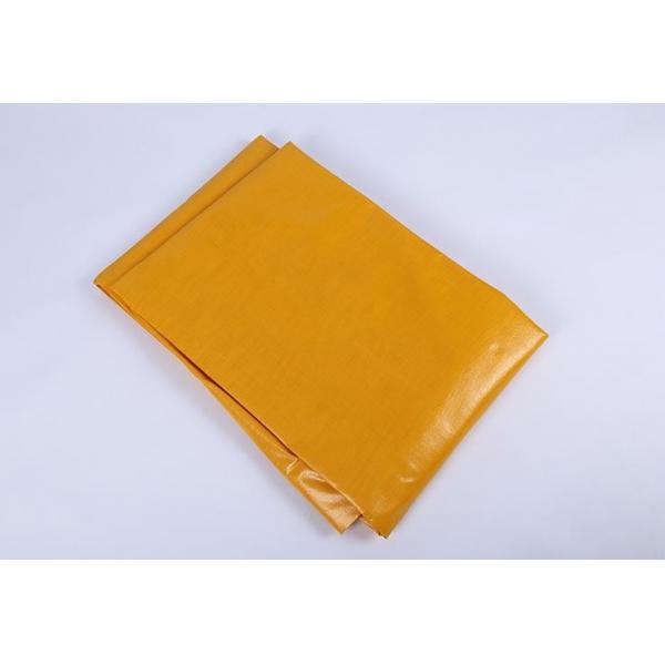 Quality Thick Yellow / Orange PE Tarpaulin Sheet Waterproof 800D For Packing Materials for sale