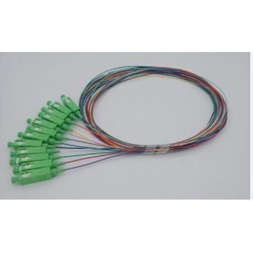 Quality SC/APC 12 Colors Fiber Optic Pigtails Corning Fiber Single Model for sale
