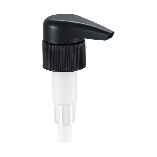 Quality 24/410 Cosmetic Lotion Pump Aluminum White Black Shampoo Pump Dispenser for sale