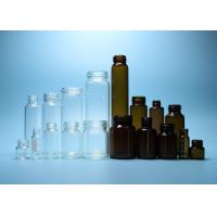 Quality Clear and Amber Pharmaceutical or Cosmetic Threaded Top Glass Bottle Vial for sale