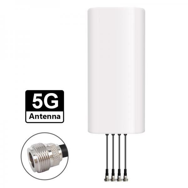 Quality Outdoor  Multiband 600-6000MHz 4G 5G Antenna  Ultra wideband 4 port Panel Aerial High gain Communication Antennas for sale
