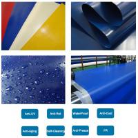 China 500gsm PVC Laminated Tarpaulin Waterproof PVC Coated Polyester Tarpaulin factory