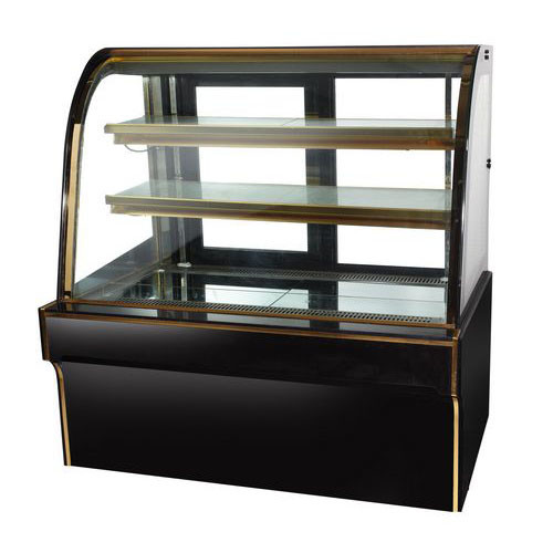 Quality 1200mm Luxury Cake Display Freezer With Black Marble Base Danfoss Compressor for sale