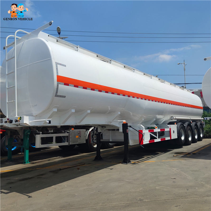China Vehicle Petroleum Tanker Trailer 3 Axles Oil Tanker Truck Trailer Vehicle With Flow Meter for sale