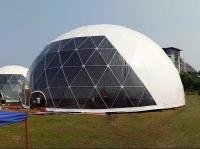 China 18M Waterproof Anti - UV Geodesic Dome Tent With Steel Pipes For Event Party factory