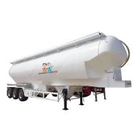 China Cylindrical 4 Axle Flour 40ft 45m3 Dry Bulk Tanker Trailer factory