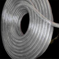 China Non-rolled steel wire inlaid reinforced spiral PVC hose factory