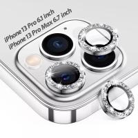 Quality Glass Diamond Camera Lens Screen Protector For Iphone 12 13 14 Plus Pro Max for sale