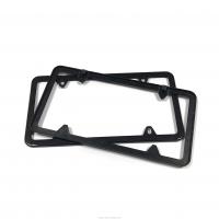 China Four Hole Carbon Fiber License Plate Bracket Cover Car Licence Plate Frame factory