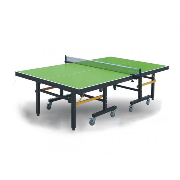 Quality Foldable Competition Table Tennis Table Indoor Green Color With 20*50mm Frame Size for sale
