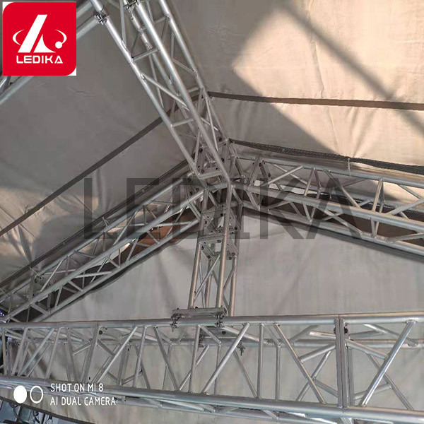 Quality 6082 T6 Aluminum Truss Square 22m / 80 Feet Bolt Truss System For School Stage for sale