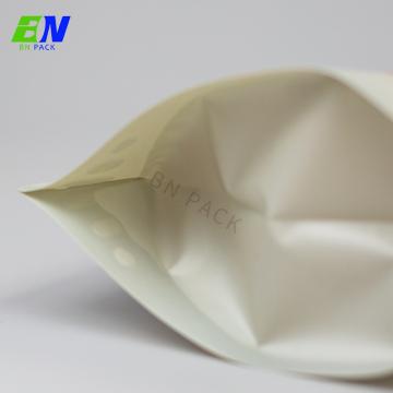 Quality Plastic Compostable Biodegradable Stand Up Pouch With PLA Zipper For Per Food for sale