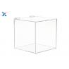 China Retail Store 5 Sided Acrylic Display Case Box With Hinged Lid For Candy Bin factory