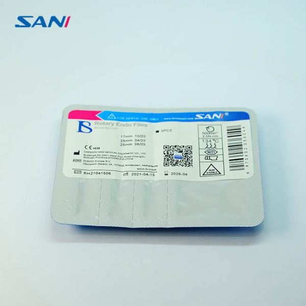 Quality 31mm Rotary Dental Files , Blue Nano Coating Niti Endodontic Files for sale