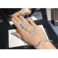 china High End 18K Gold Diamond Jewelry , Piaget Rose Pendant Ring / Bangle / Earrings