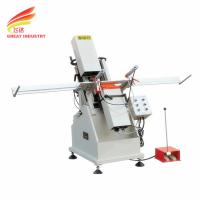 China Upvc window manufacturing production line sawing machines pvc profile cutting machinery 2 axis water slot drilling machi factory