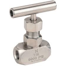 Quality SS316 Needle Valve 1/8''-2'' Female 6000PSI High Pressure Gas Needle Valve for sale