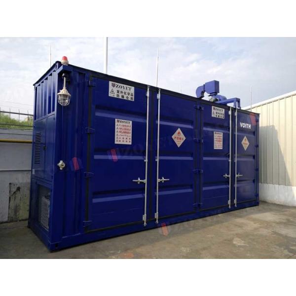 Quality Dark Blue Water Purification Containers Containerized Wastewater Treatment Plant for sale